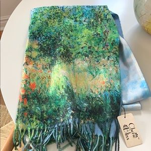 Impressionist painting scarf